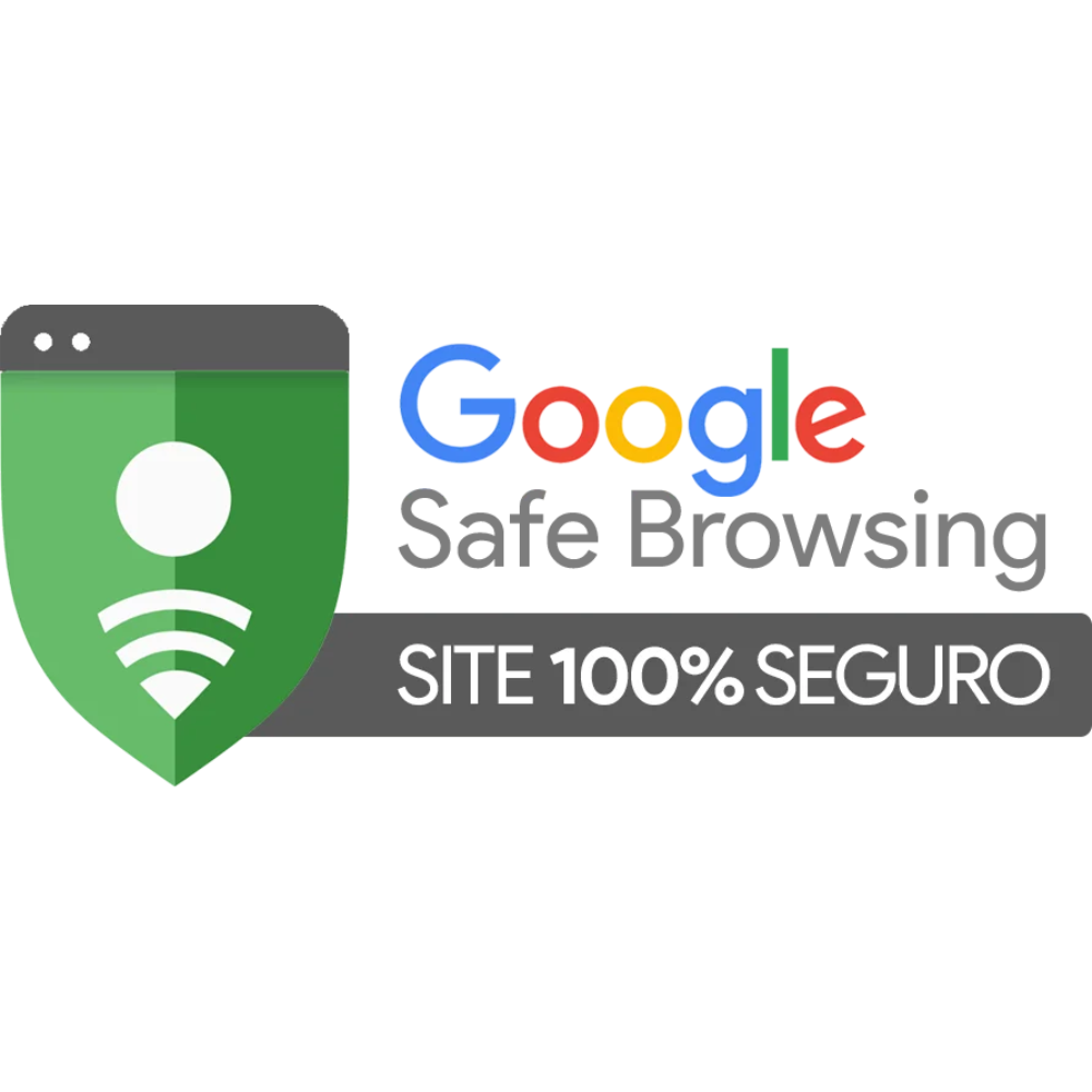 Selo Google Safe Browsing — site 100% seguro