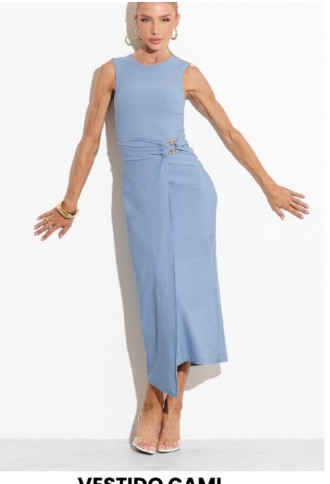 Vestido azul claro