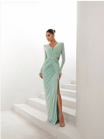 Vestido verde claro